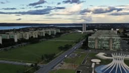 Vista aérea da Esplanada dos Ministérios, em Brasília (foto de arquivo)