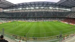 Foto de arquivo da Arena da Baixada vista da arquibancada durante uma partida de futebol