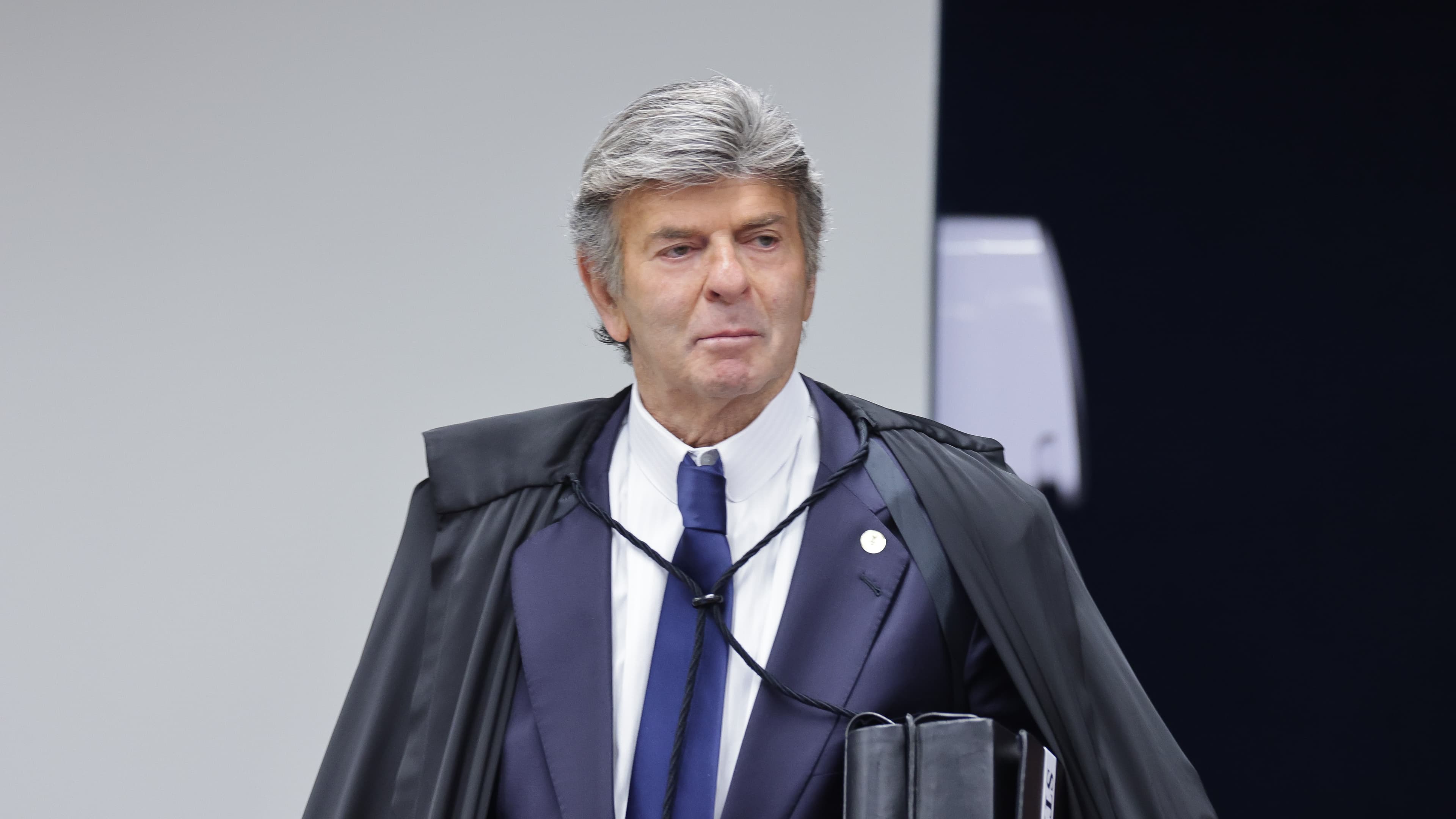 Ministro Luiz Fux durante sessão do plenário do STF, em foto de arquivo de setembro de 2025