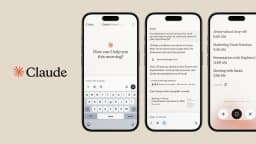 Tela do aplicativo Claude, da Anthropic, em um smartphone