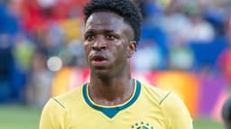 Vinícius Júnior durante jogo da Seleção Brasileira na Copa do Mundo de 2026 (foto de arquivo)