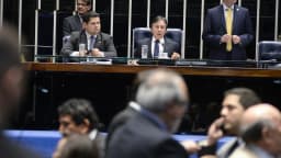 Plenário do Senado Federal durante sessão