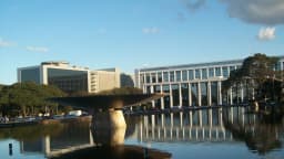 Fachada dos prédios do TJDFT e do Ministério Público do Distrito Federal, em Brasília