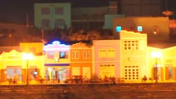 Vista noturna panorâmica da cidade de Rio Branco, no Acre