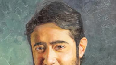 Retrato oficial de Gabriel Azevedo na galeria de presidentes da Câmara Municipal de Belo Horizonte