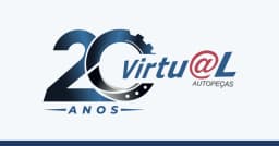 Logotipo comemorativo dos 20 anos da Virtual Autopeças