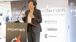 Lisa Su, presidente-executiva da AMD, fala em evento de tecnologia em foto de arquivo