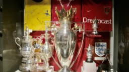 Sala de troféus do Arsenal no Emirates Stadium, em Londres
