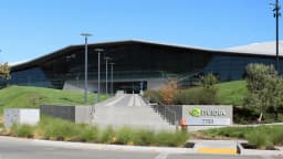 Fachada da sede da Nvidia em Santa Clara, Califórnia