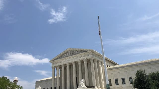 Fachada do predio da Suprema Corte dos Estados Unidos, em Washington
