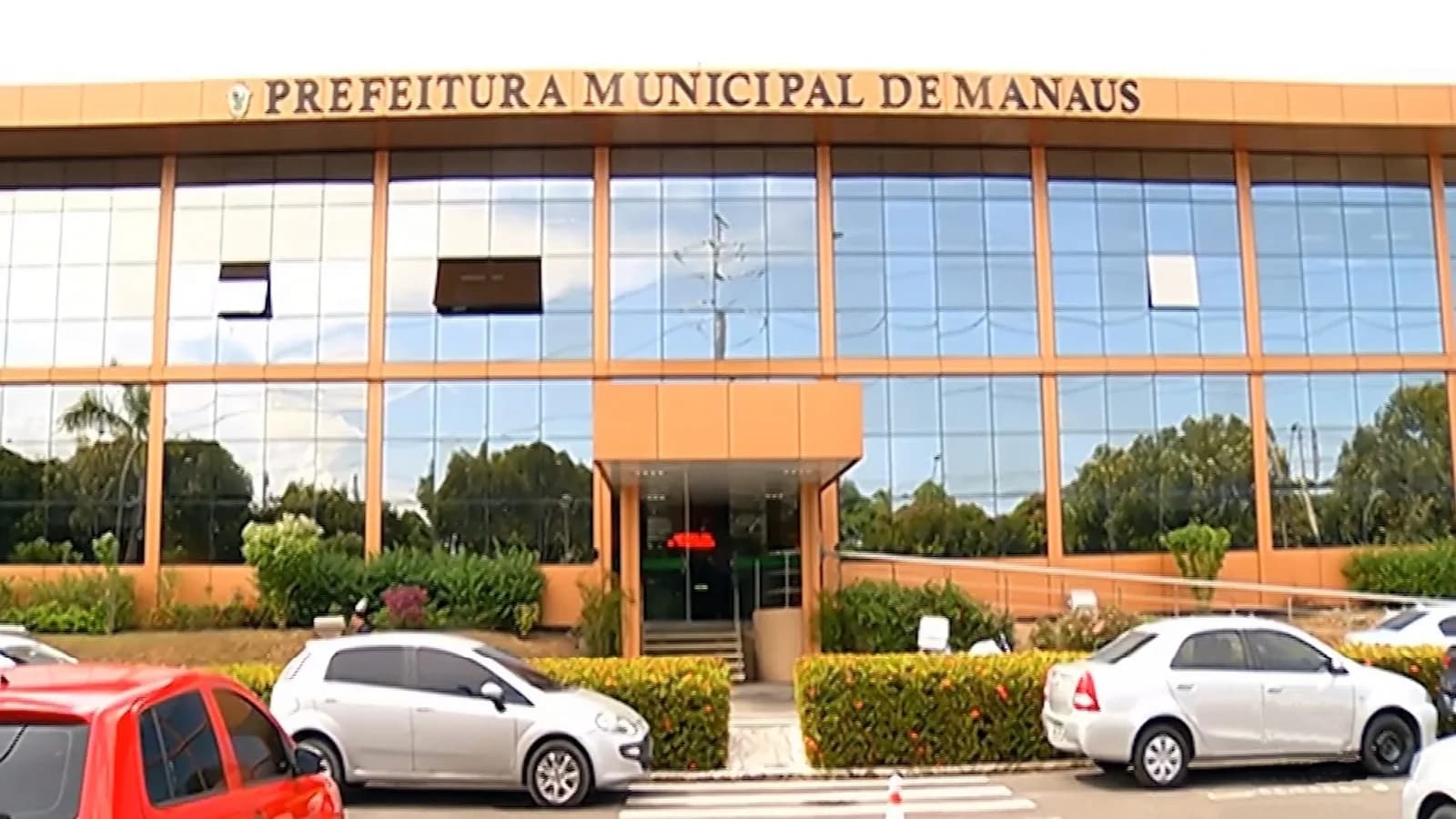 Fachada da sede da Prefeitura Municipal de Manaus