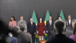Autoridades do Ministério do Planejamento durante cerimônia oficial em Brasília