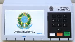 Urna eletrônica do modelo usado pela Justiça Eleitoral brasileira