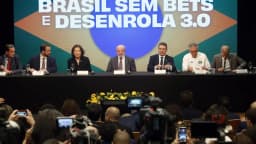 Coletiva do governo federal sobre o anúncio da proibição das bets no Brasil, com o presidente Lula e ministros
