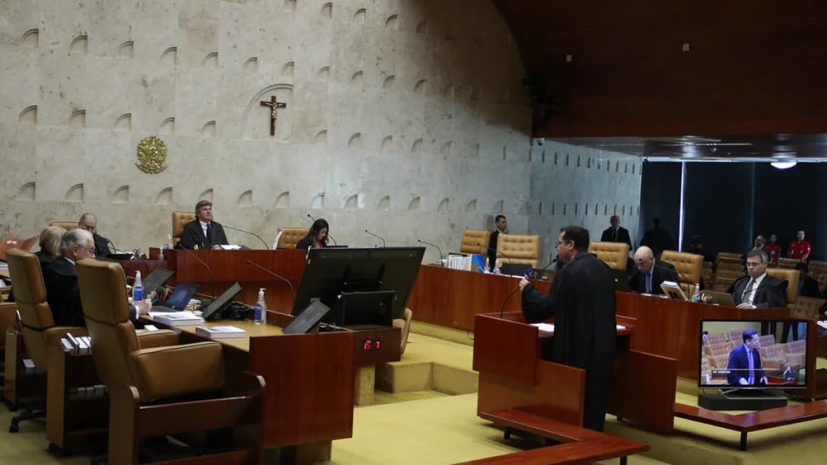 Plenário do Supremo Tribunal Federal durante sessão de julgamento