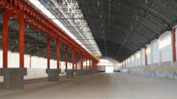Armazém de granéis para exportação no Porto de Santos