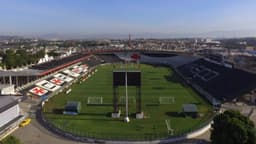 Vista aérea do estádio São Januário, do Vasco da Gama, no Rio de Janeiro