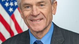 Peter Navarro, diretor de política comercial da Casa Branca, em foto oficial de arquivo, com a bandeira dos Estados Unidos ao fundo