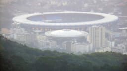 Vista aérea do Estádio do Maracanã, no Rio de Janeiro