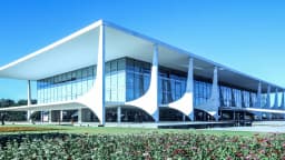 Fachada do Palácio do Planalto, sede da Presidência da República, em Brasília