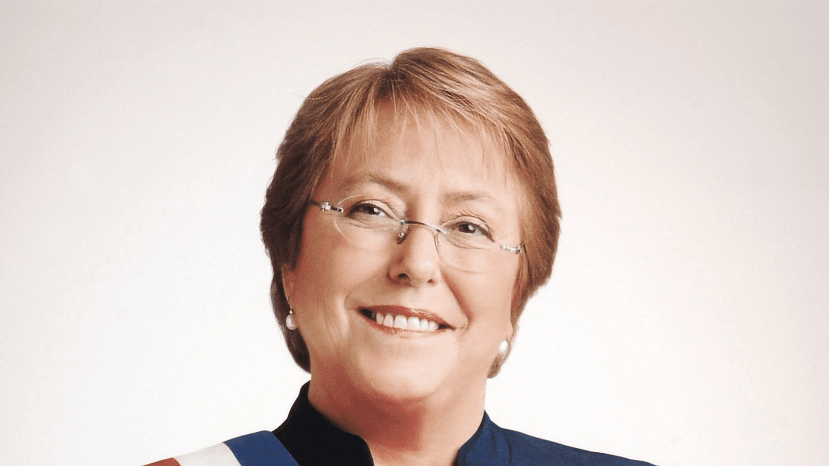 Retrato oficial de Michelle Bachelet como presidente do Chile, foto de arquivo