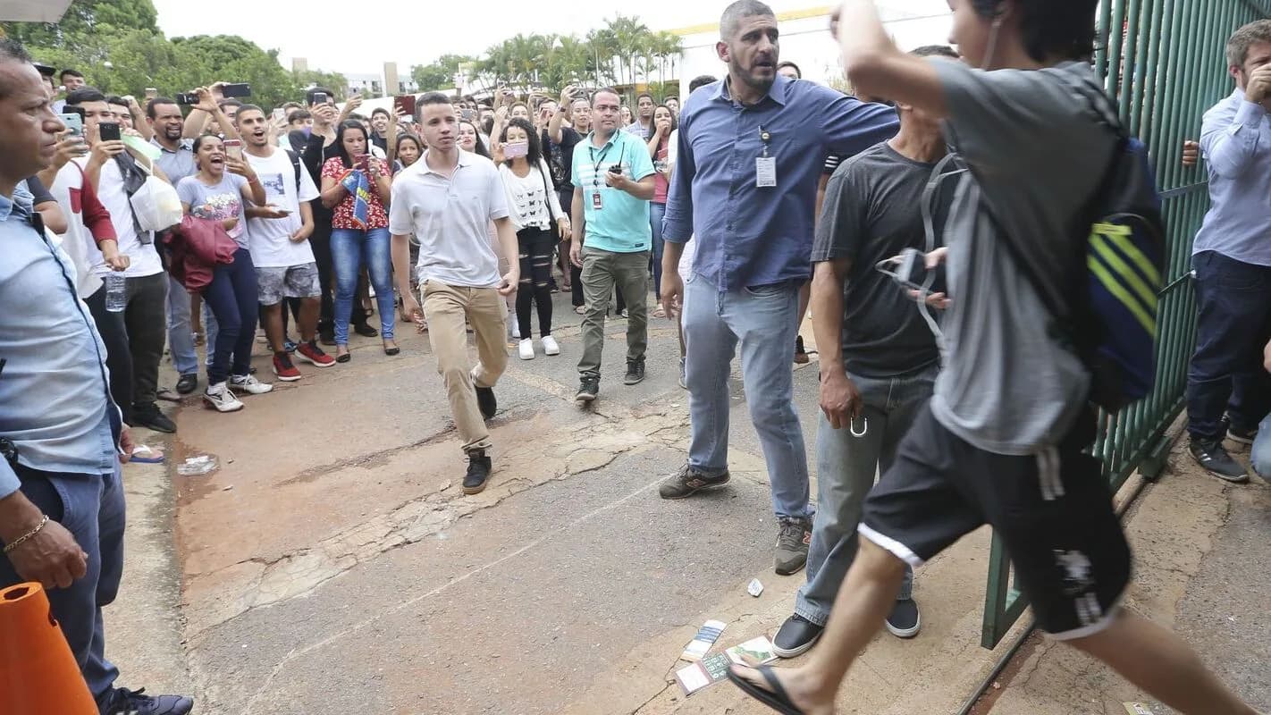 Candidatos em dia de prova, foto de arquivo do Enem 2018, ilustrativa