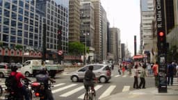 Avenida Paulista, em São Paulo, local do ato e do evento usados no vídeo falso