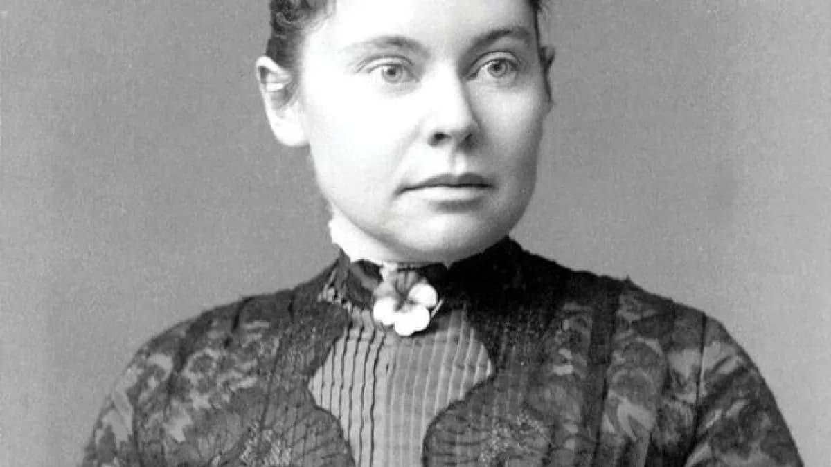 Retrato fotográfico real de Lizzie Borden, feito por volta de 1890