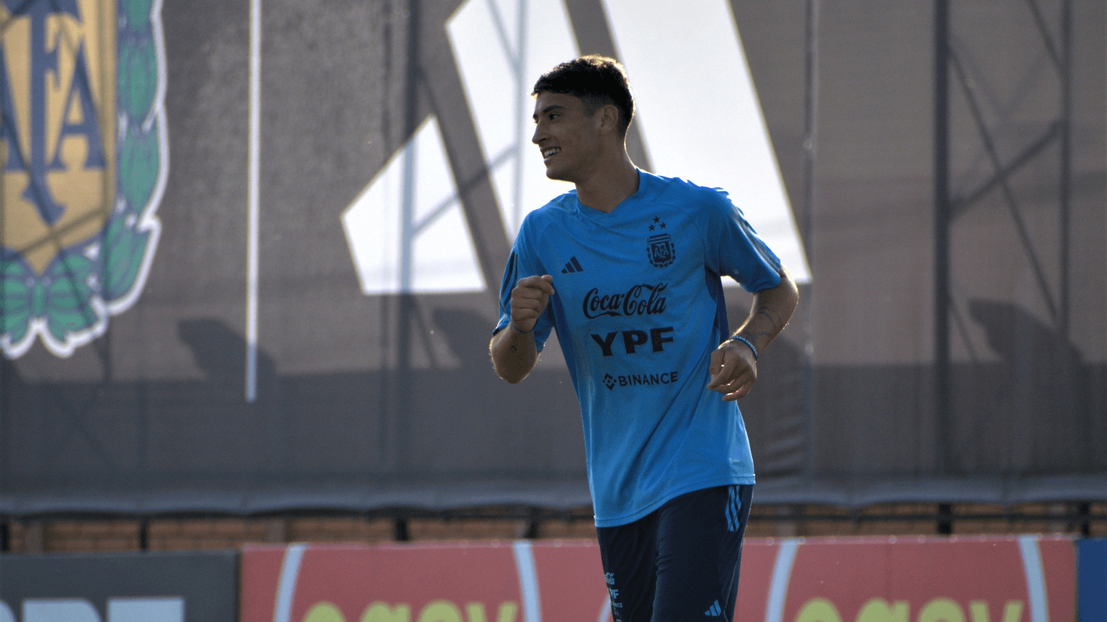 Alejo Veliz, atacante do Bahia e autor do gol de pênalti na partida, em foto de arquivo de treino