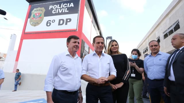 Fachada de delegacia da Polícia Civil de São Paulo, foto de arquivo institucional