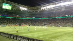 Clássico entre Palmeiras e São Paulo lotado no Allianz Parque, em imagem de arquivo do confronto entre os dois times
