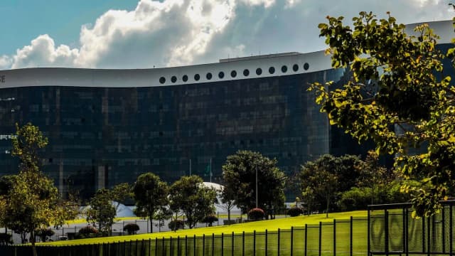 Fachada do edifício-sede do Tribunal Superior Eleitoral, em Brasília