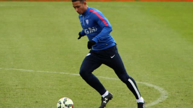 Memphis Depay em treino pela seleção holandesa