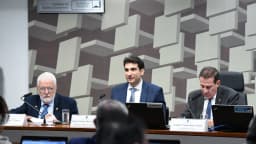 Gabriel Galípolo, presidente do Banco Central, em audiência na Comissão de Assuntos Econômicos do Senado