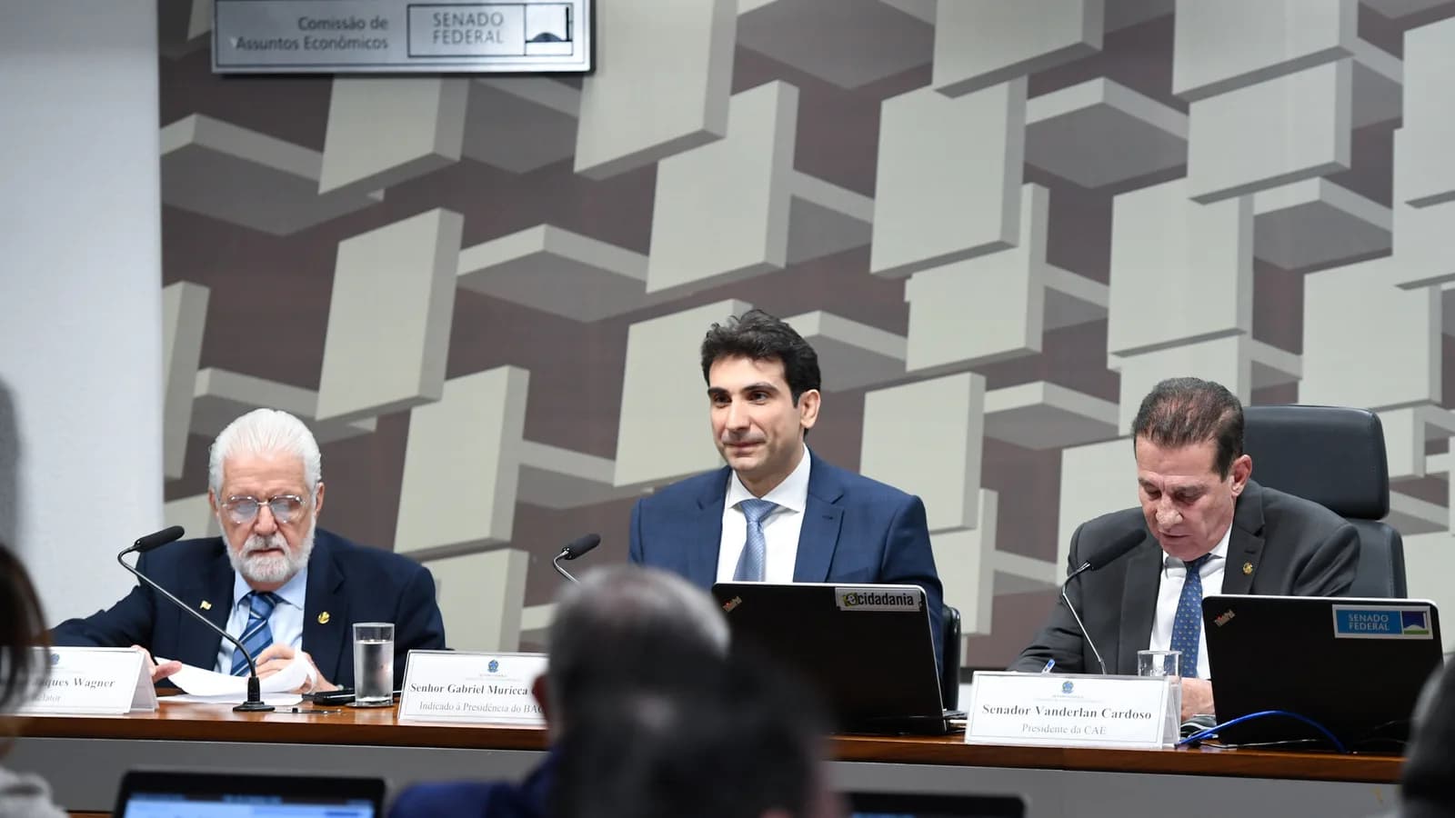 Gabriel Galípolo, presidente do Banco Central, em audiência na Comissão de Assuntos Econômicos do Senado