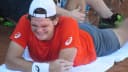 Tenista Thiago Wild em quadra de saibro durante torneio