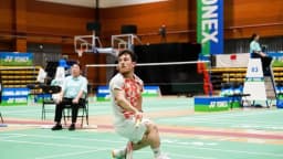 Atleta brasileiro disputa partida de parabadminton no Torneio Internacional da China