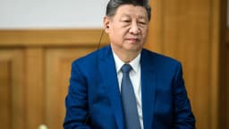 O presidente chinês Xi Jinping em reunião bilateral com os Estados Unidos