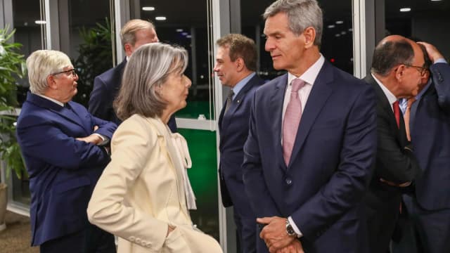 Ministros do Tribunal Superior Eleitoral reunidos em evento institucional