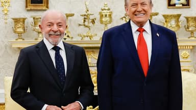 Lula e Donald Trump se cumprimentam durante encontro na Casa Branca, em maio de 2026