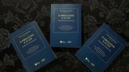 Capa do livro do ministro Kassio Nunes Marques, presidente do TSE, em evento de lançamento