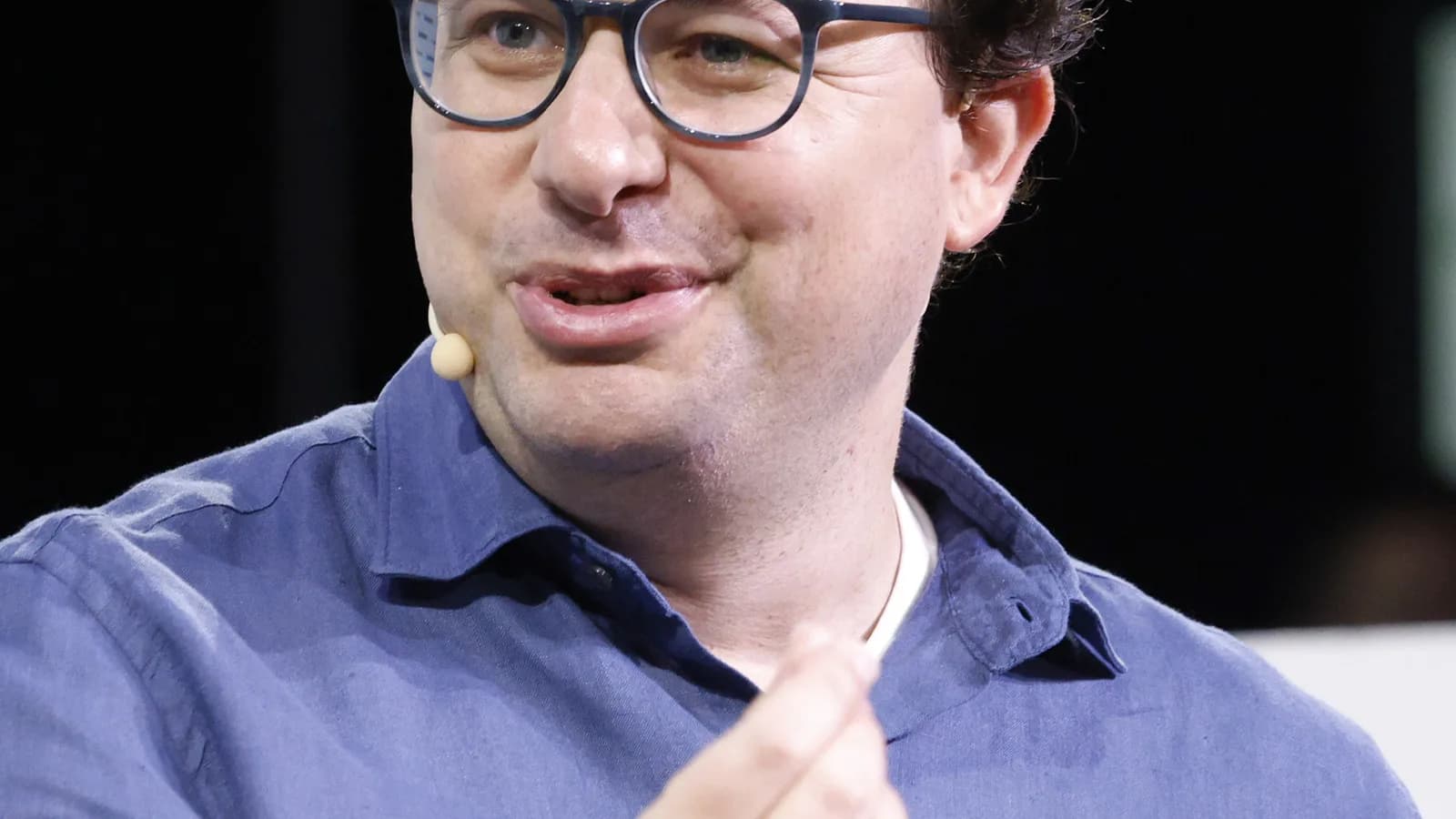 Dario Amodei, CEO da Anthropic, fala em evento, foto de arquivo