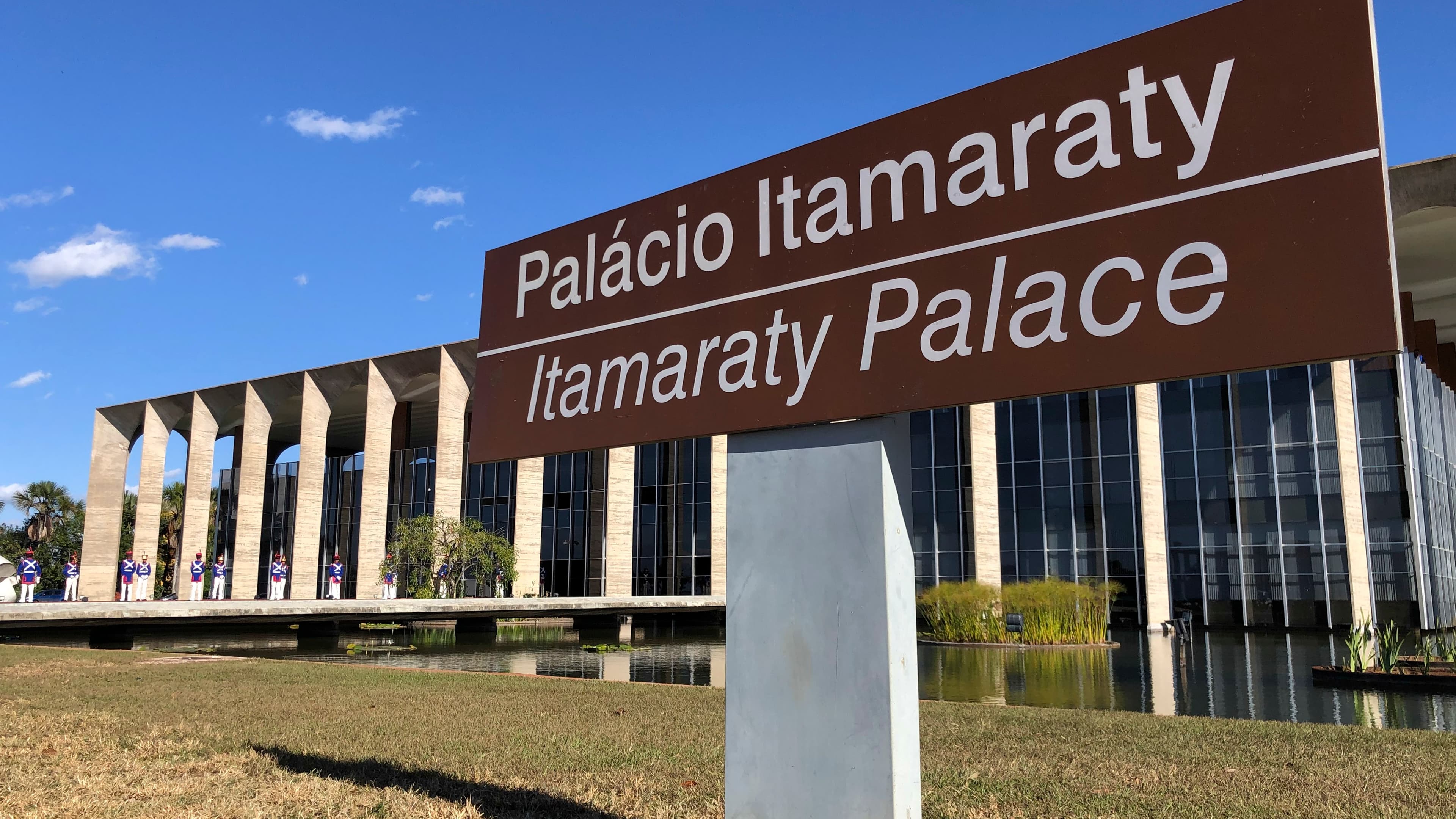 Fachada do Palácio Itamaraty, sede do Ministério das Relações Exteriores, em Brasília
