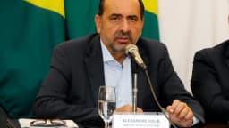 Alexandre Kalil (PDT), candidato ao governo de Minas Gerais, em coletiva à imprensa (foto de arquivo, época em que era prefeito de BH)