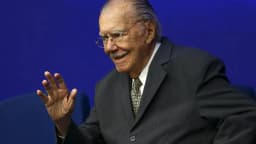 O ex-presidente José Sarney em evento público