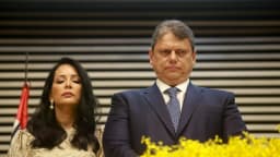 Tarcísio de Freitas durante cerimônia de posse como governador de São Paulo (foto de arquivo)
