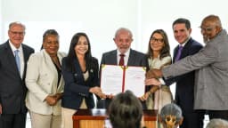Lula participa de cerimônia com lideranças religiosas no Palácio do Planalto (foto de arquivo, dezembro de 2025)