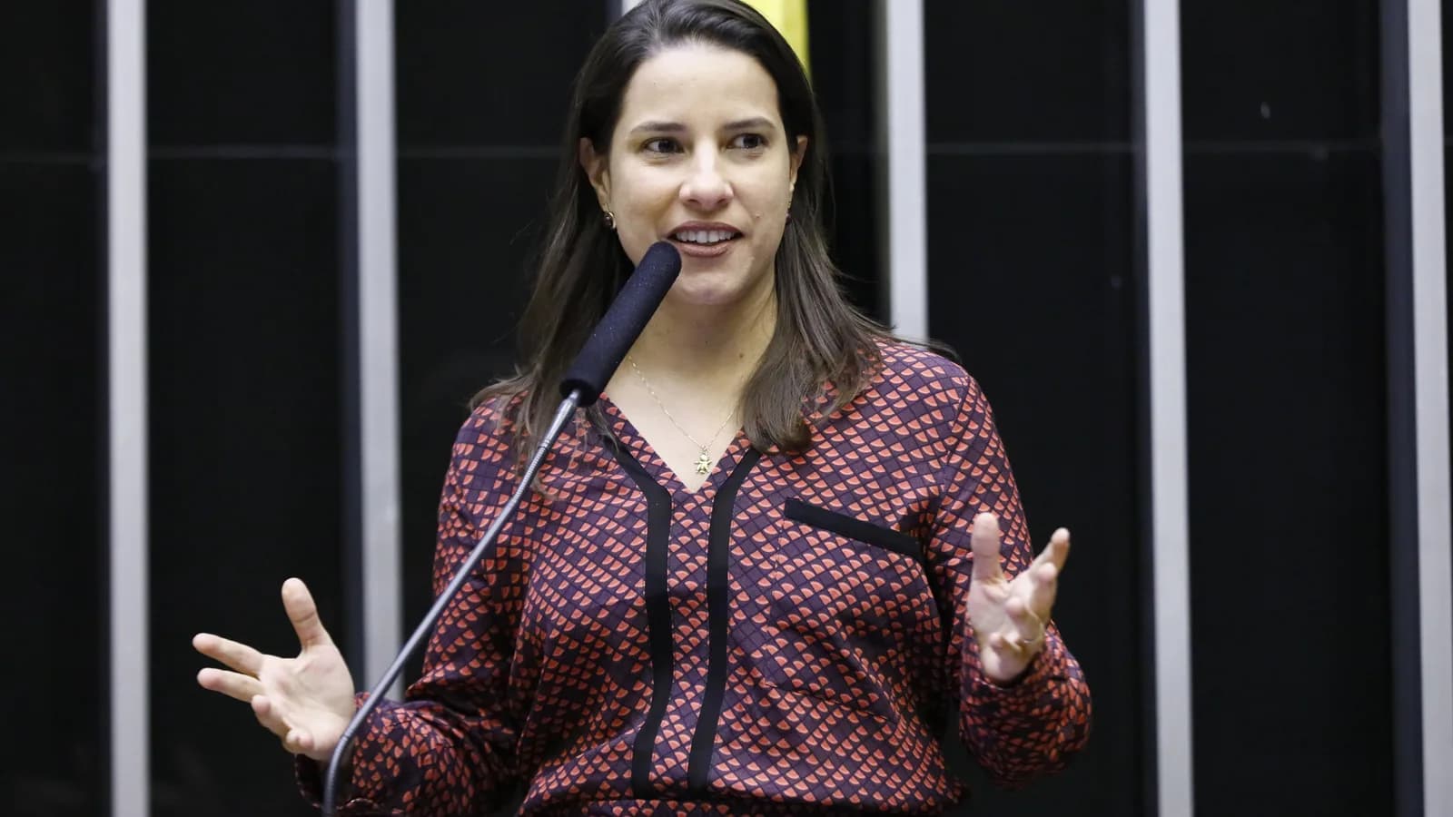 Raquel Lyra, governadora de Pernambuco, discursa em Brasília