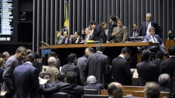 Plenário do Congresso Nacional durante sessão de votação, em Brasília