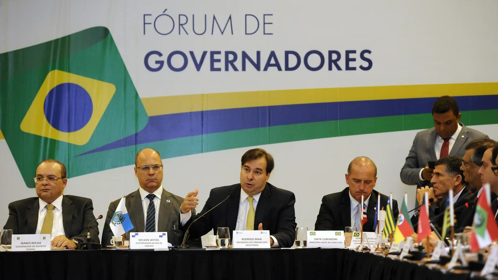 Fórum de governadores eleitos reunidos em Brasília, foto de arquivo